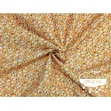 Algodón estampado Flores Orange