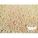 Algodón estampado Flores Orange