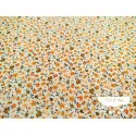 Algodón estampado Flores Orange