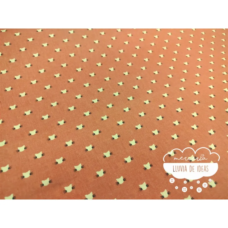 Algodón infantil Cabezas de Gatos