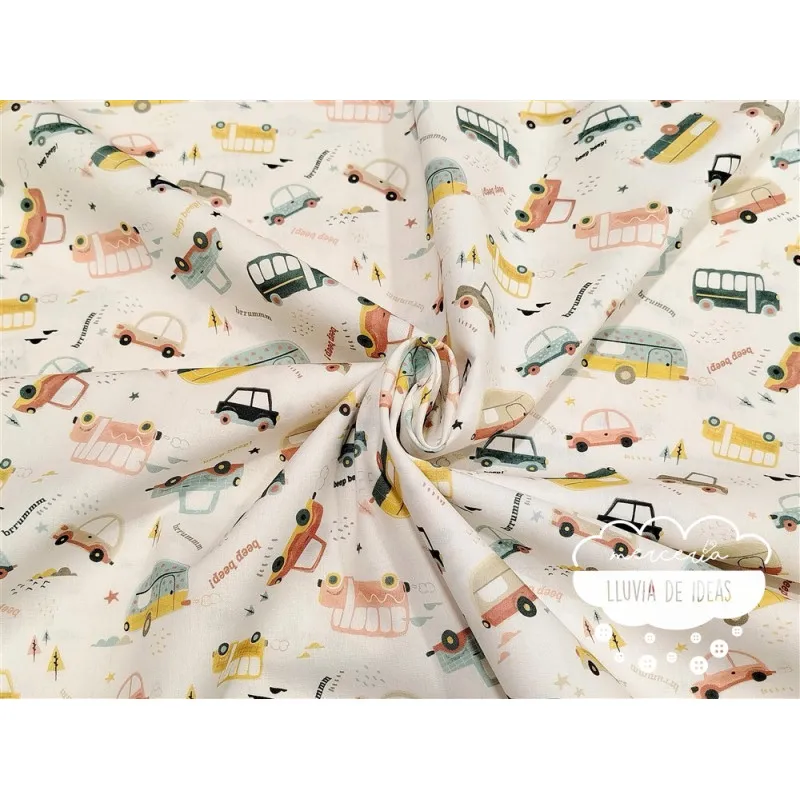 Algodón infantil Vehículos