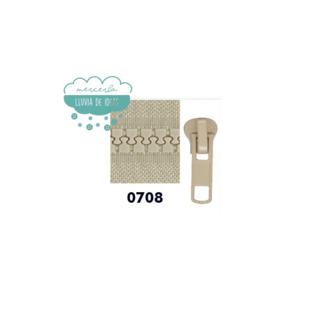 Cremallera inyectada por metros malla 5