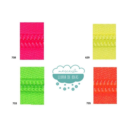 Cremallera flúor por metros