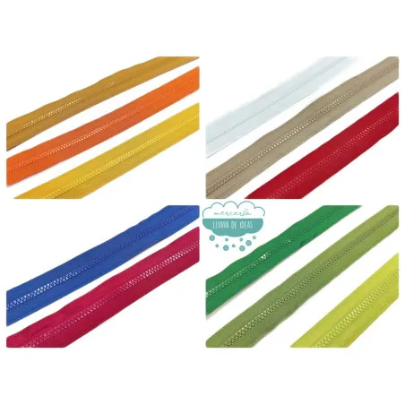 Cremallera inyectada por metros malla 5