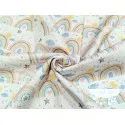 Piqué canutillo Arco iris y estrellas