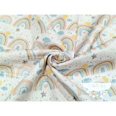 Piqué canutillo Arco iris y estrellas