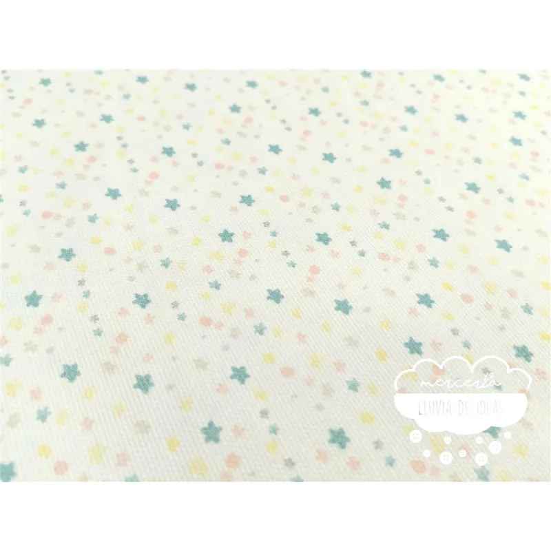 Piqué canutillo Arco iris y estrellas