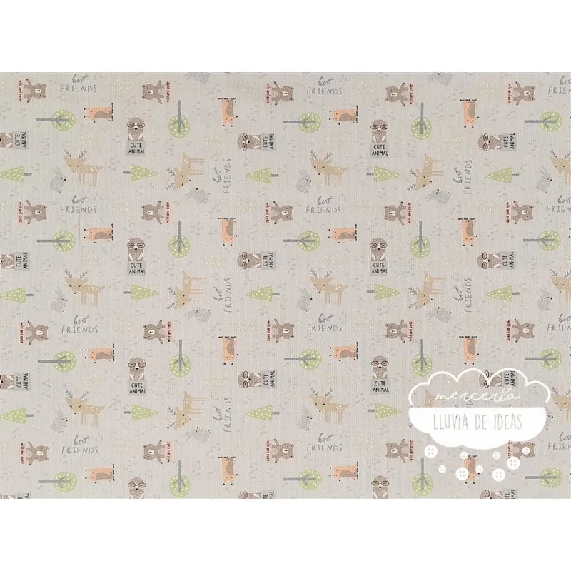 Piqué canutillo Best Friends