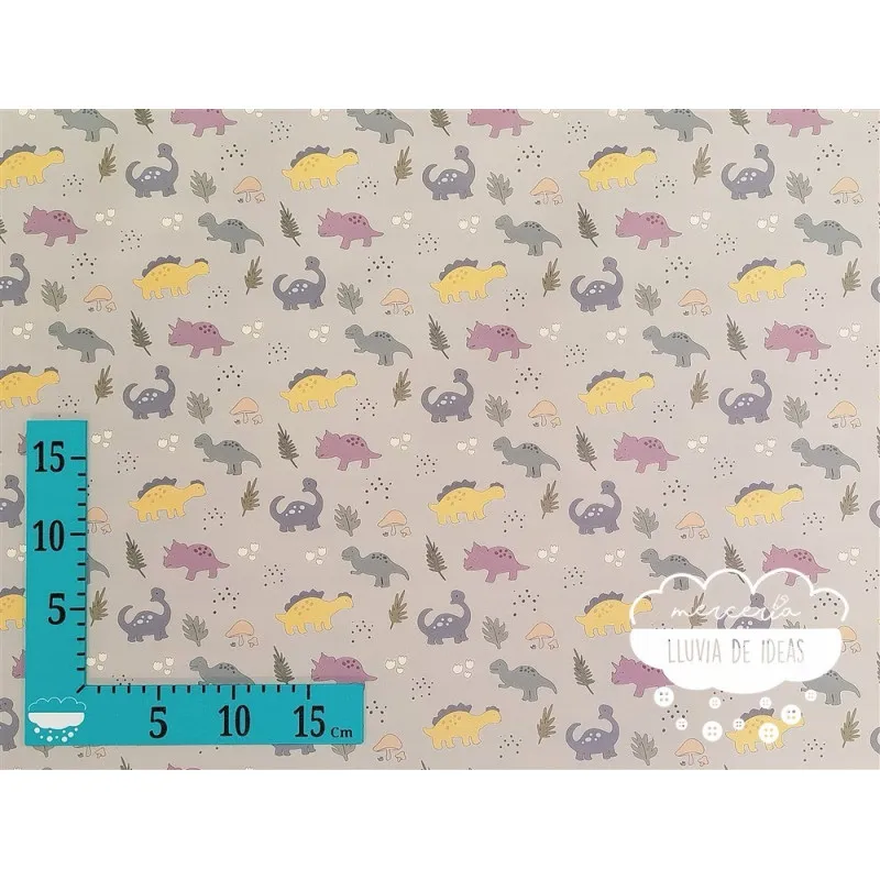 Tela impermeable Raincoat Dinosaurios