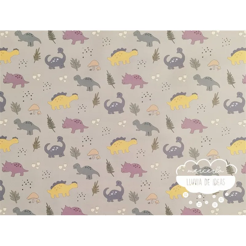 Tela impermeable Raincoat Dinosaurios