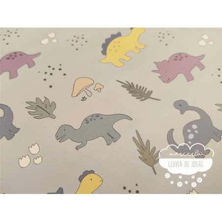 Tela impermeable Raincoat Dinosaurios