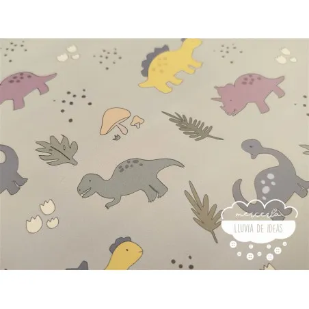Tela impermeable Raincoat Dinosaurios