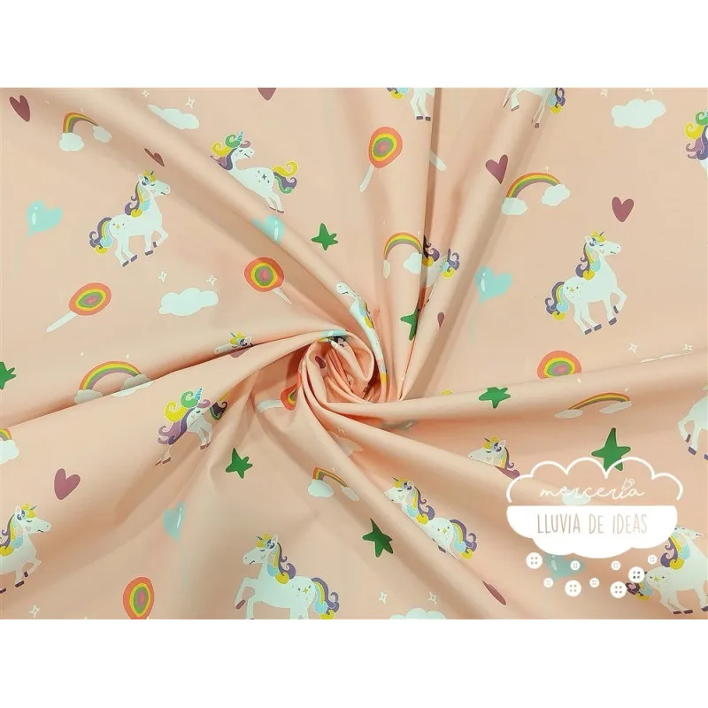 Tela impermeable Raincoat Unicornios