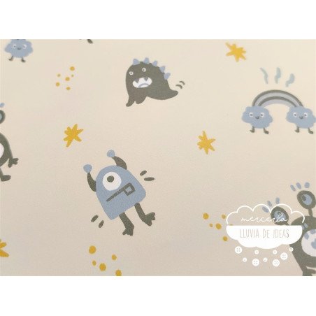 Tela impermeable Raincoat Monstruos