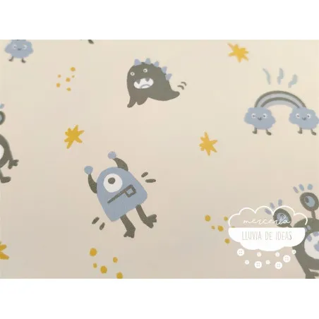 Tela impermeable Raincoat Monstruos