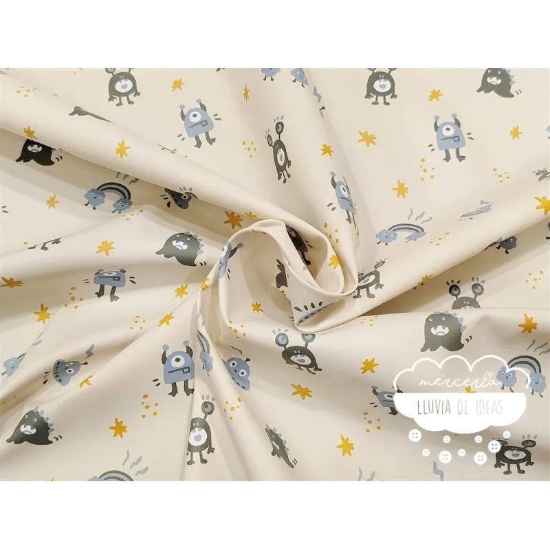 Tela impermeable Raincoat Monstruos