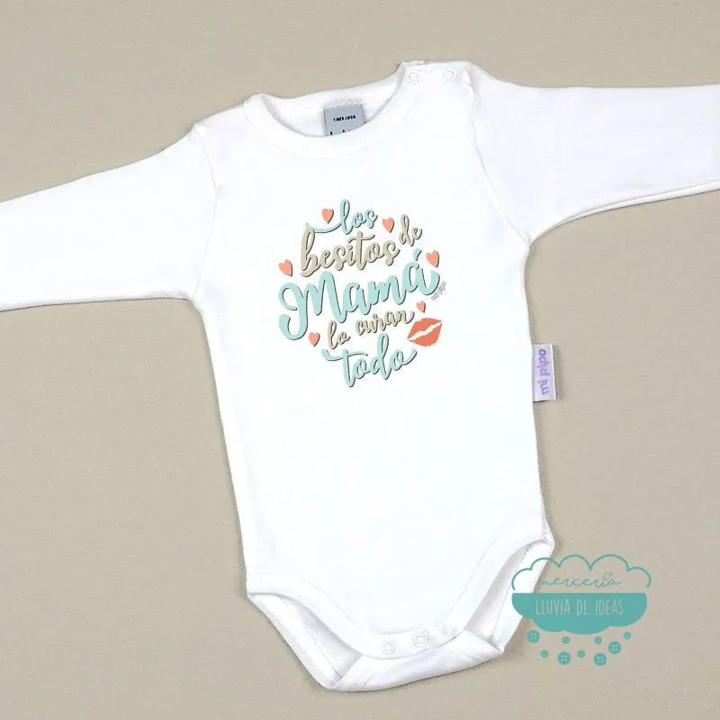 Body manga larga los besitos de mamá