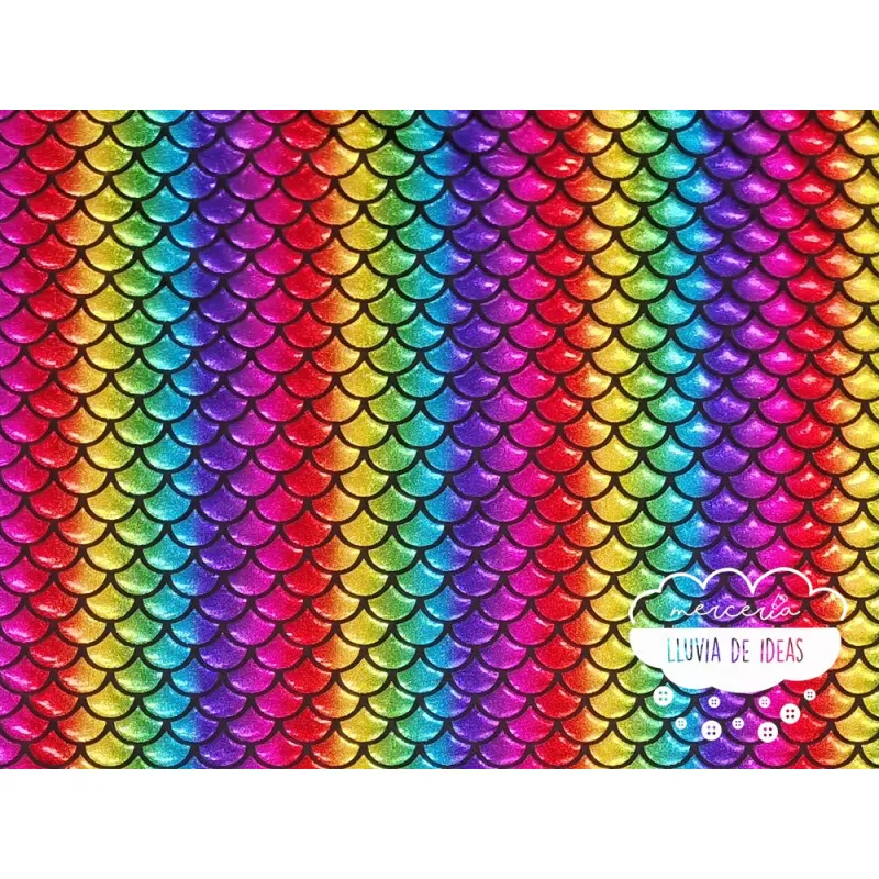 Punto lycra Sirena Multicolor