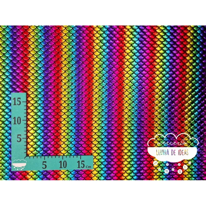 Punto lycra Sirena Multicolor