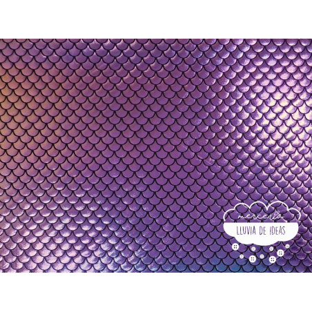 Punto lycra Sirena Violeta-oro
