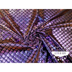Punto lycra Sirena Violeta-oro