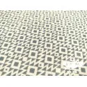 Algodón estampado Geometric gris