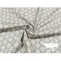 Algodón estampado Geometric gris