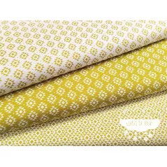 Algodón estampado Geometric pistacho