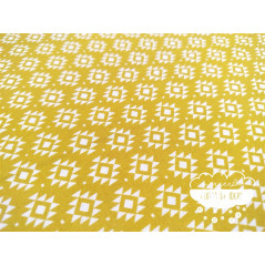 Algodón estampado Geometric pistacho