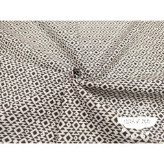 Algodón estampado Geometric negro