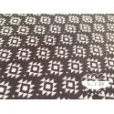 Algodón estampado Geometric negro