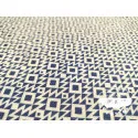 Algodón estampado Geometric marino