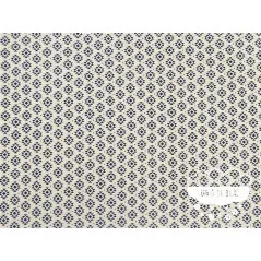 Algodón estampado Geometric marino