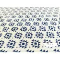 Algodón estampado Geometric marino