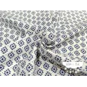 Algodón estampado Geometric marino