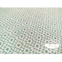 Algodón estampado Geometric Verde agua
