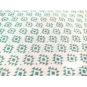 Algodón estampado Geometric Verde agua