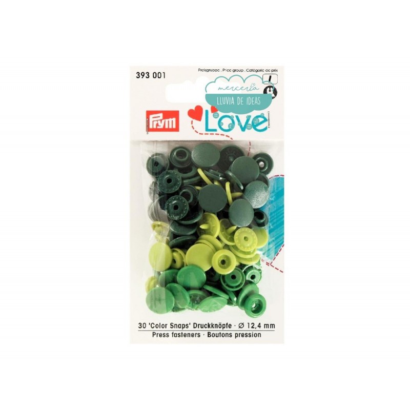 Botones de presión o snaps 393001 - Prym Love Botones de presión o snaps 393001 - Prym Love