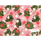 Loneta estampada Fruta Dragón Rosa Loneta estampada Fruta Dragón Rosa