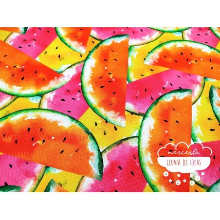 Half Panamá estampado Sandías