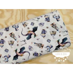 Algodón infantil Dragón y Guerrero