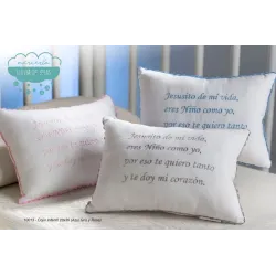 Cojín infantil bordado Jesusito de mi vida