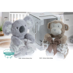 Peluche con manta Koala