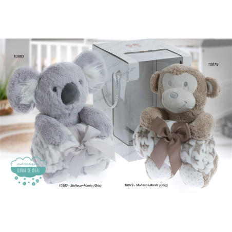 Peluche con manta Koala