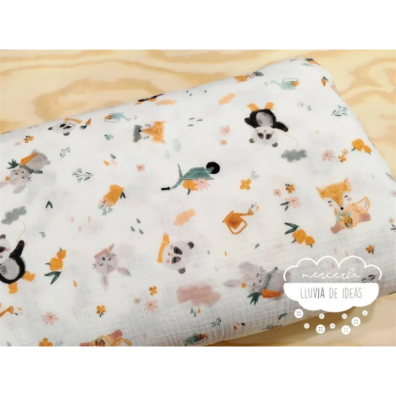 Muselina infantil Jardín