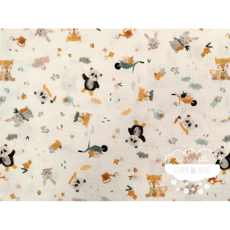 Muselina infantil Jardín