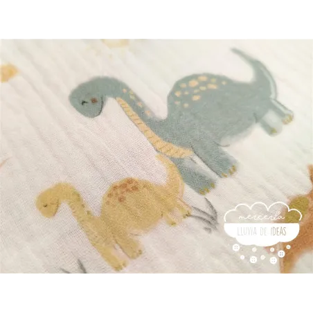 Muselina infantil Dinosaurios