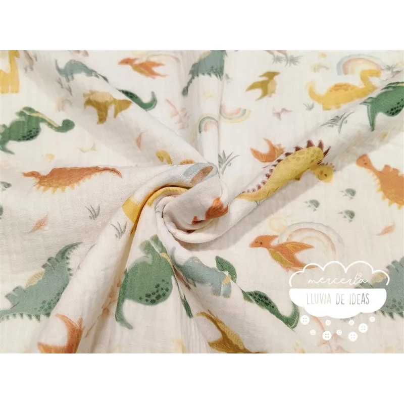 Muselina infantil Dinosaurios
