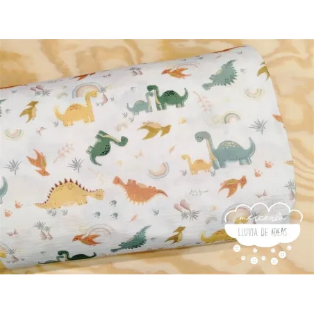 Muselina infantil Dinosaurios