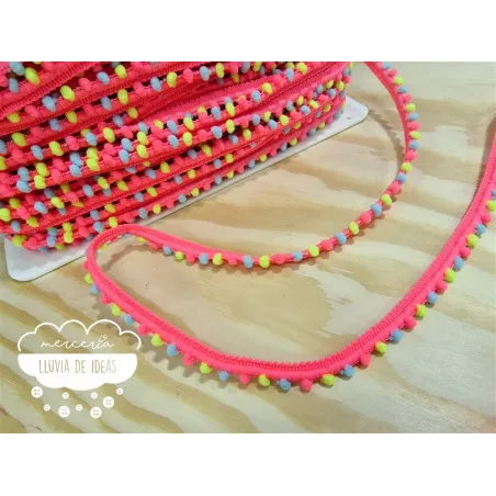 Fleco de madroño mini flúor